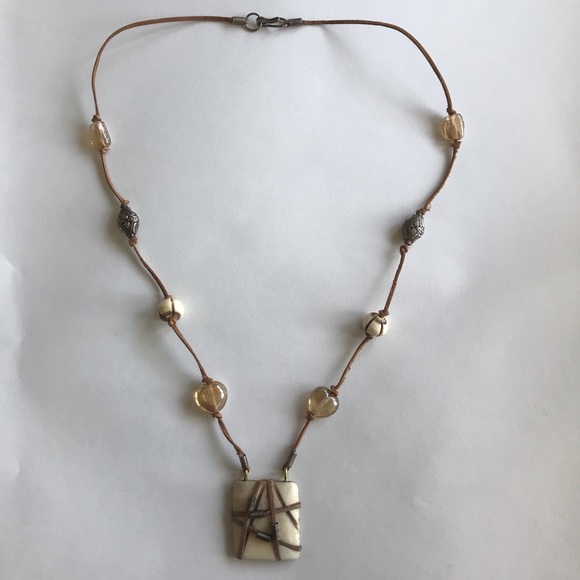 Mixed Media Artisan Necklace - Picture 5 of 5